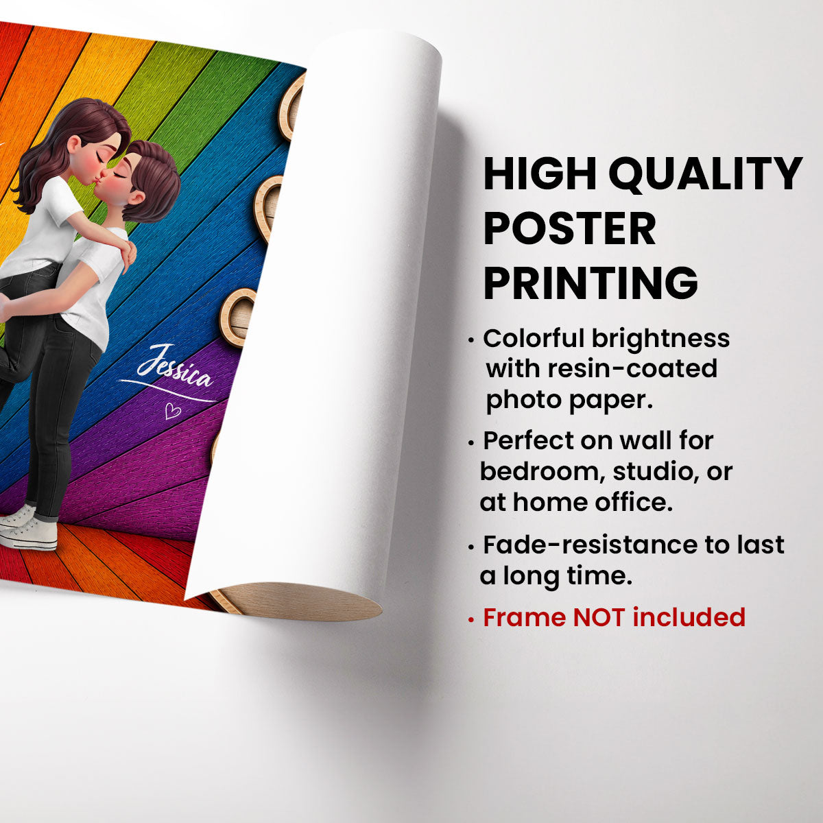 LGBT+ Couple You Are My Missing Piece - Personalized Poster - Gift For Couple, Happy Pride Month