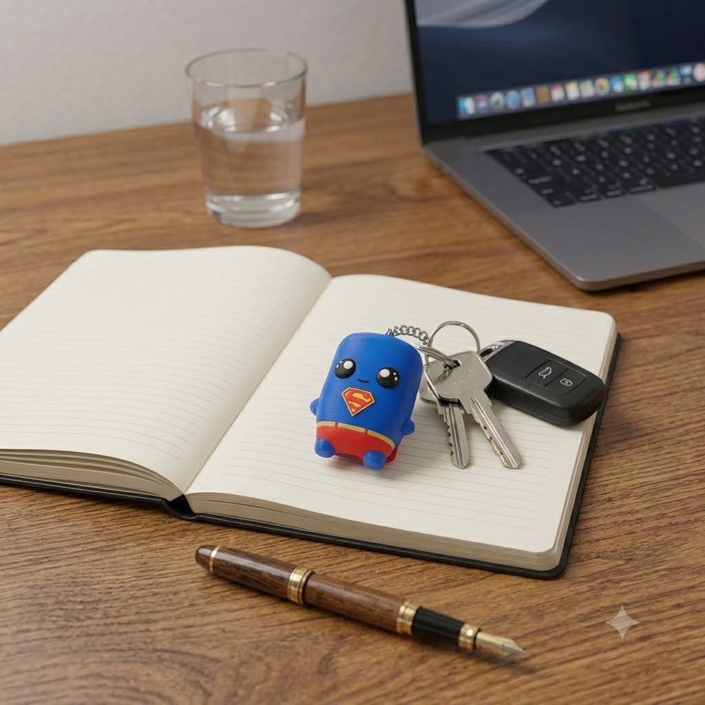 3D Printed Mini Character Keychain, 2.4 Inch PLA Bag Charm, Backpack Accessory, Multiple Designs