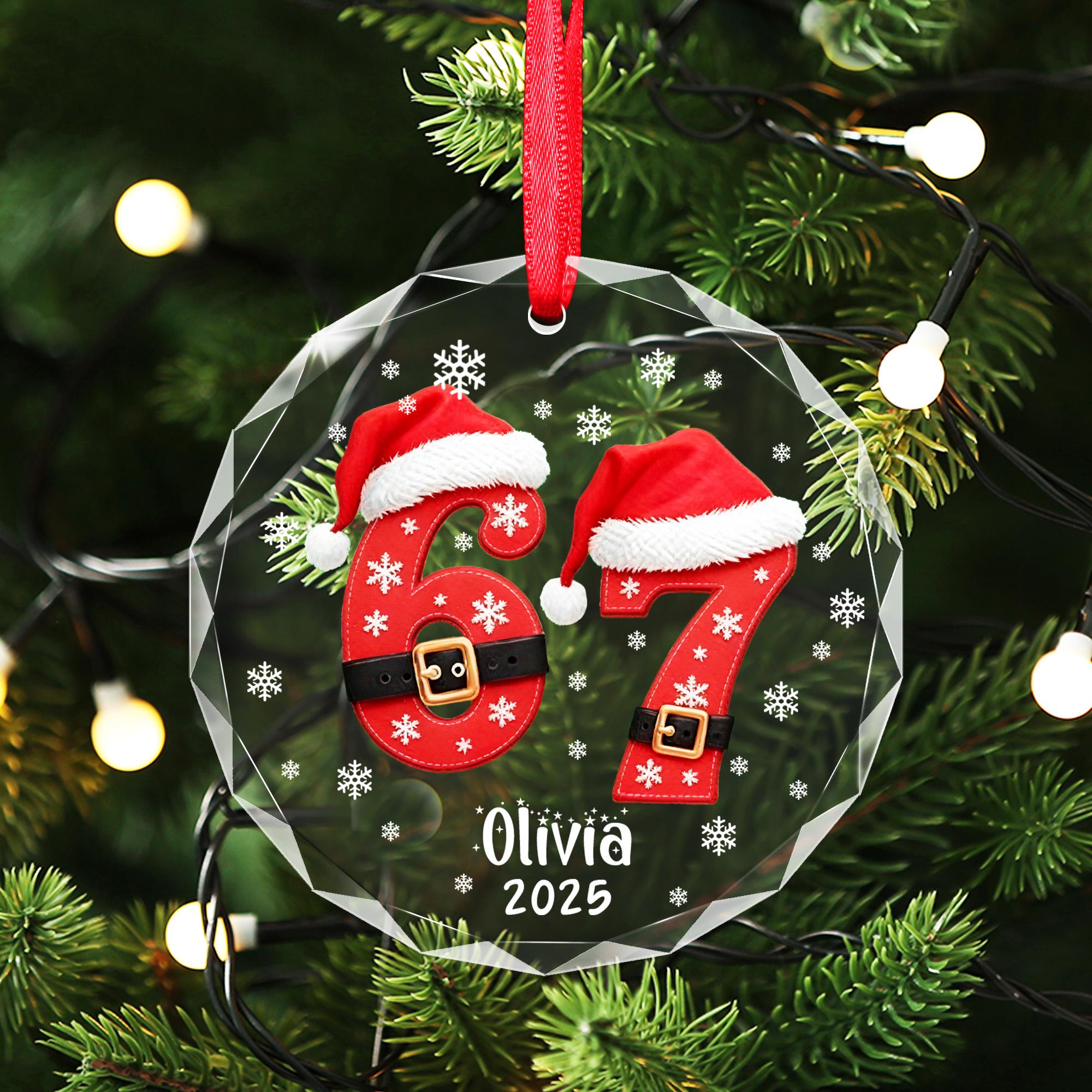 6 7 Ornament, Custom six seven Funny Christmas Gift