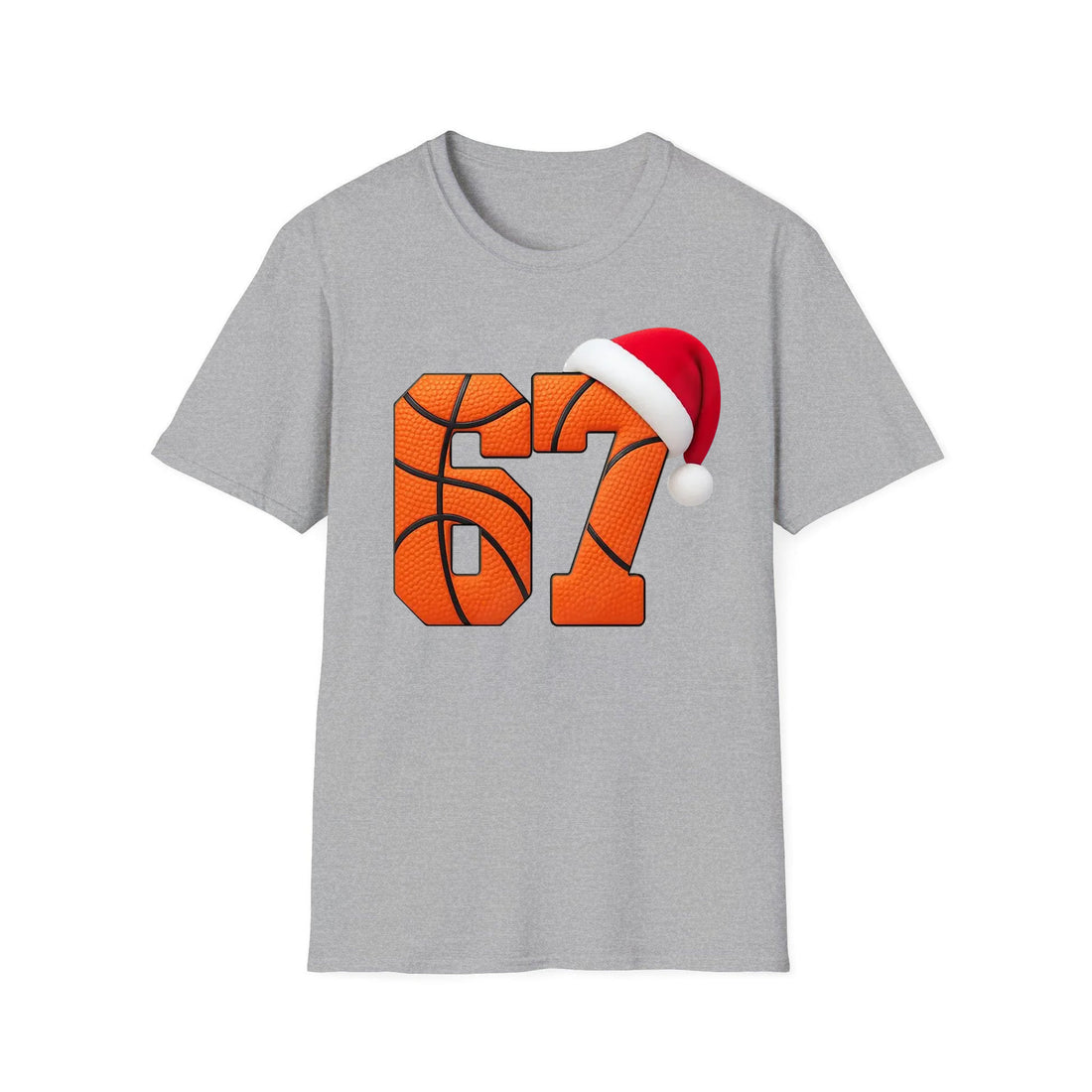 Funny Six Seven 6 7 Basketball Shirt, Santa Says 67 Christmas Crewneck, 67 Meme Kids Xmas Sweater, Gen Alpha Gen Z Gift Shirt