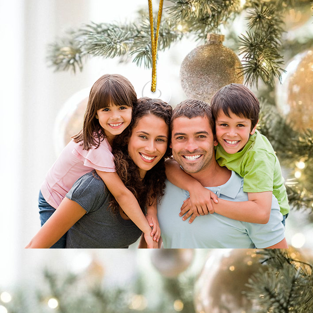 Custom Photo Ornament, Gifts For Family, Bundle Ornament