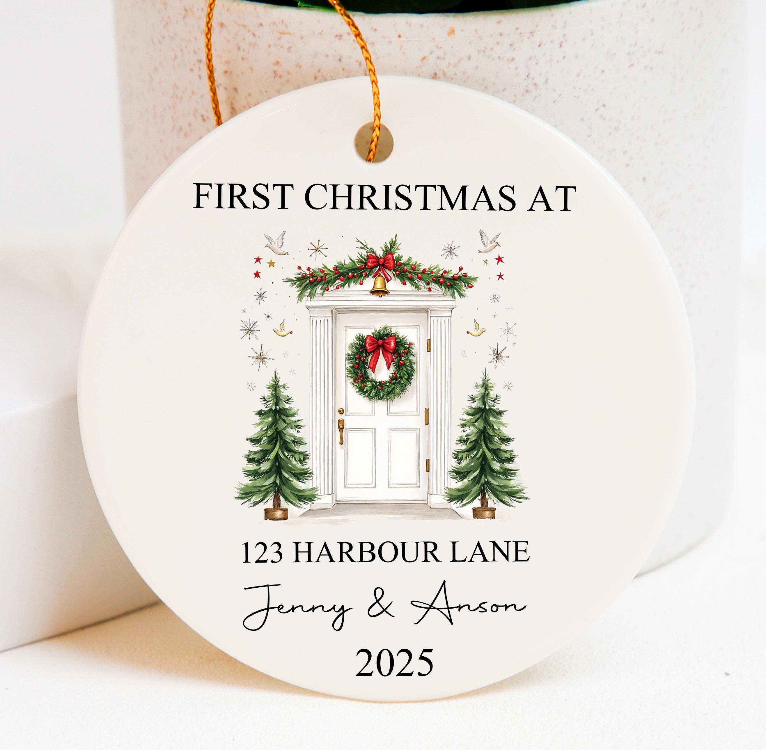 Personalised New Home Bauble,New Home Christmas Ornament 2025,First Christmas in Our New Home Ornament, Happy New Home Gift,New Home Decor