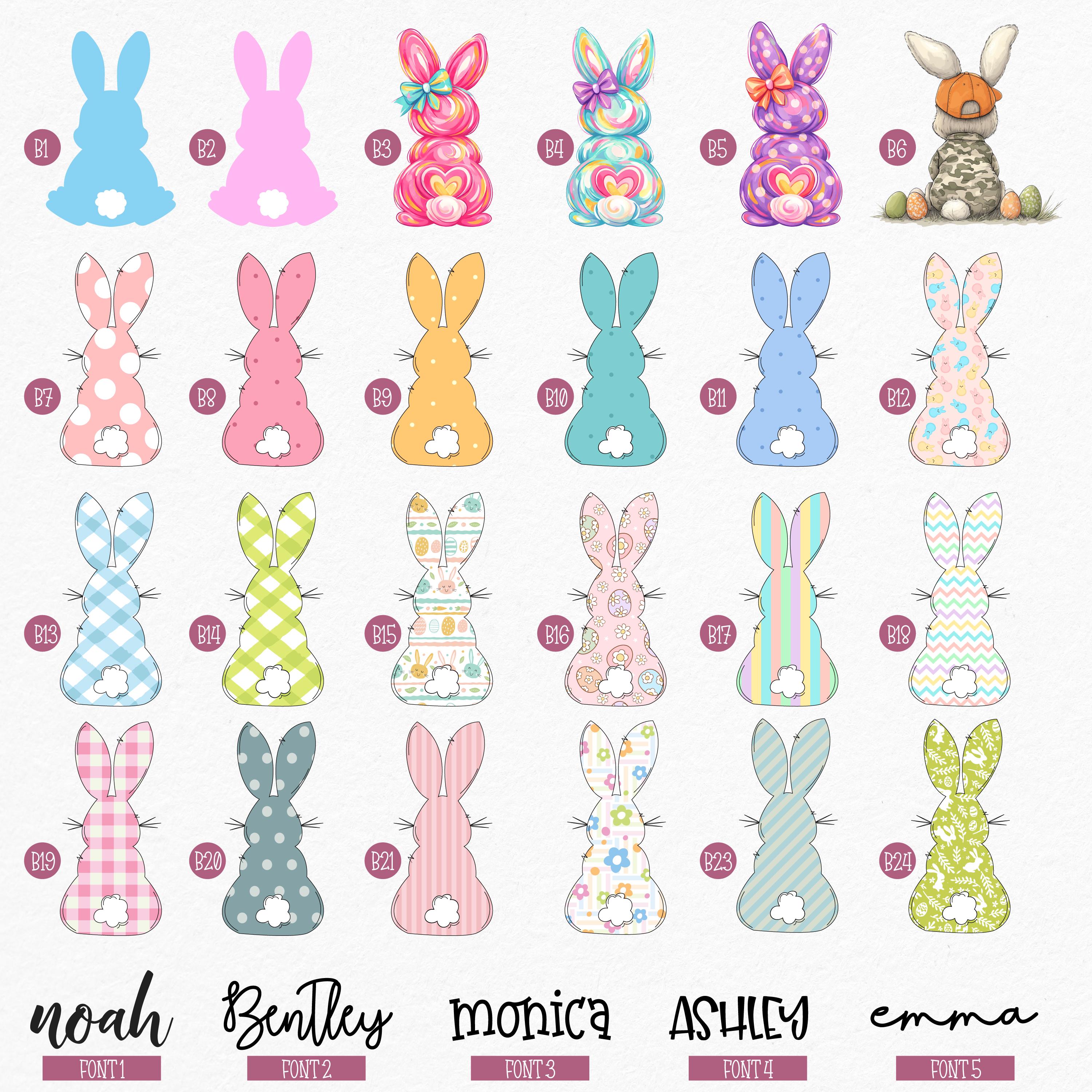 Personalized Easter Bunny Bag with Name – Kids Easter Egg Hunt Basket
