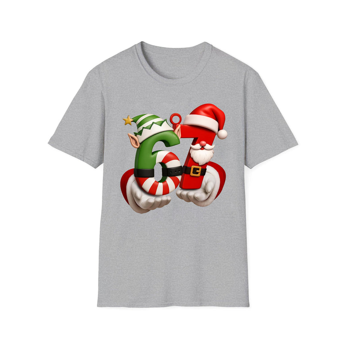 Funny Six Seven 6 7 Chistmas Shirt, Santa Says 67 Christmas Crewneck, 67 Meme Kids Xmas Sweater, Gen Alpha Gen Z Gift Shirt