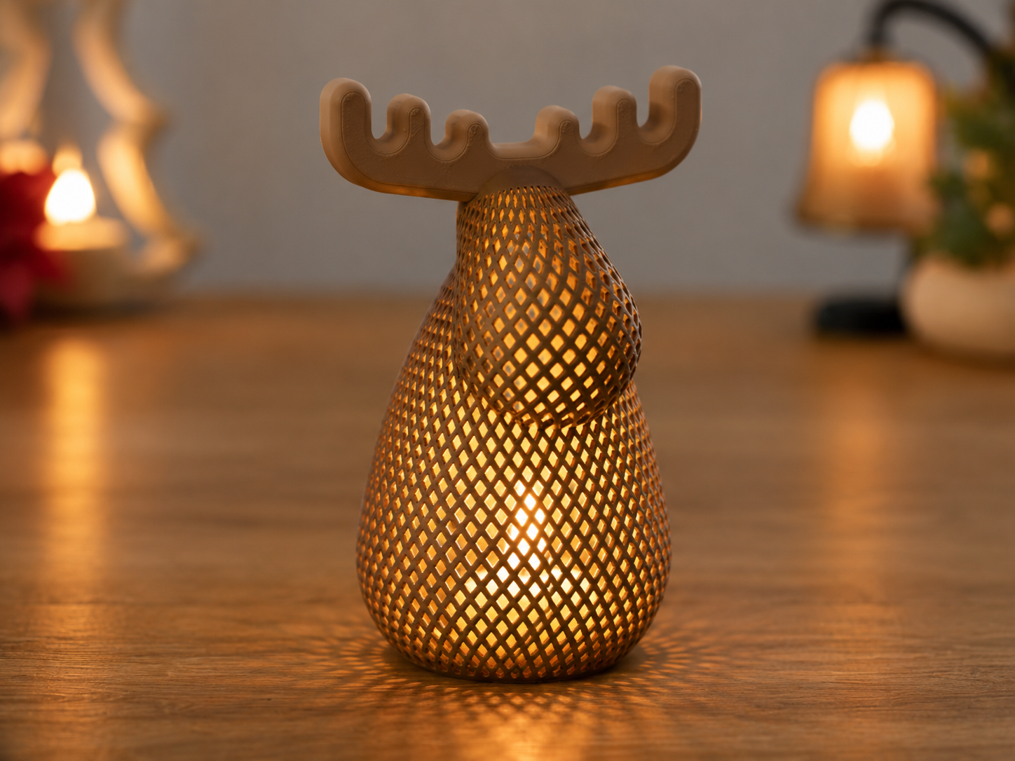 Christmas Moose Tea Light