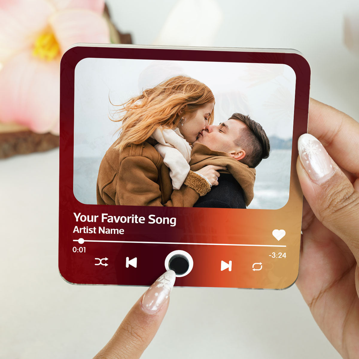 Couple Photo Favorite Song Personalized Music Fridge Magnet, Heartfelt  Gift For Couple, For Him, For Her, Boyfriend, Girlfriend, Husband, Wife