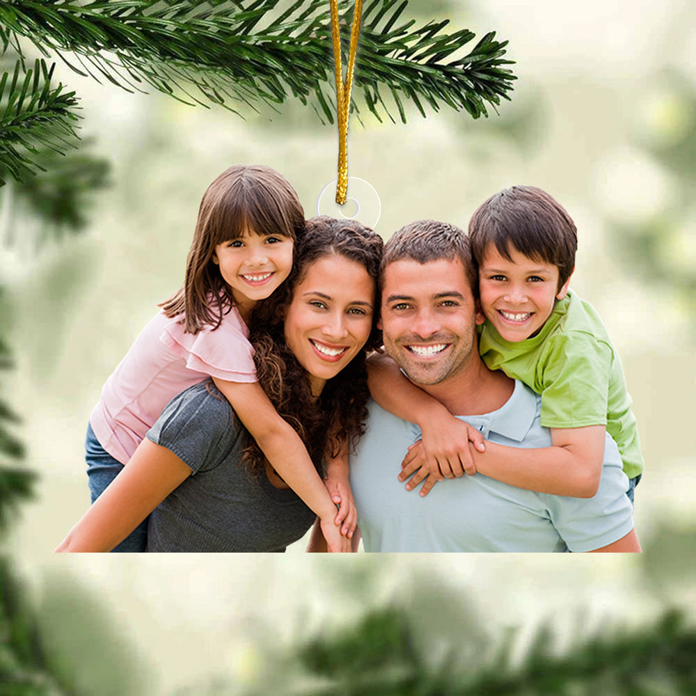 Custom Photo Ornament, Gifts For Family, Bundle Ornament