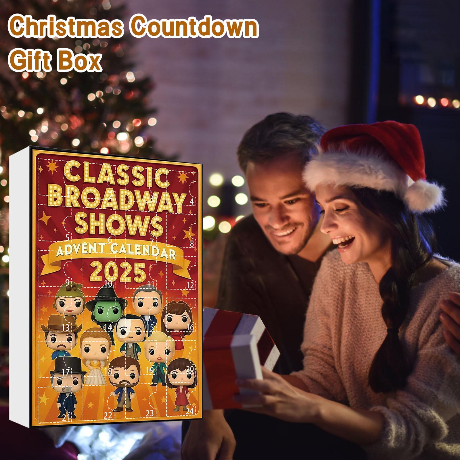 Musical Theater Ornament Set | 24PCS Acrylic Advent Calendar 2025 | Drama Lover Christmas Gift