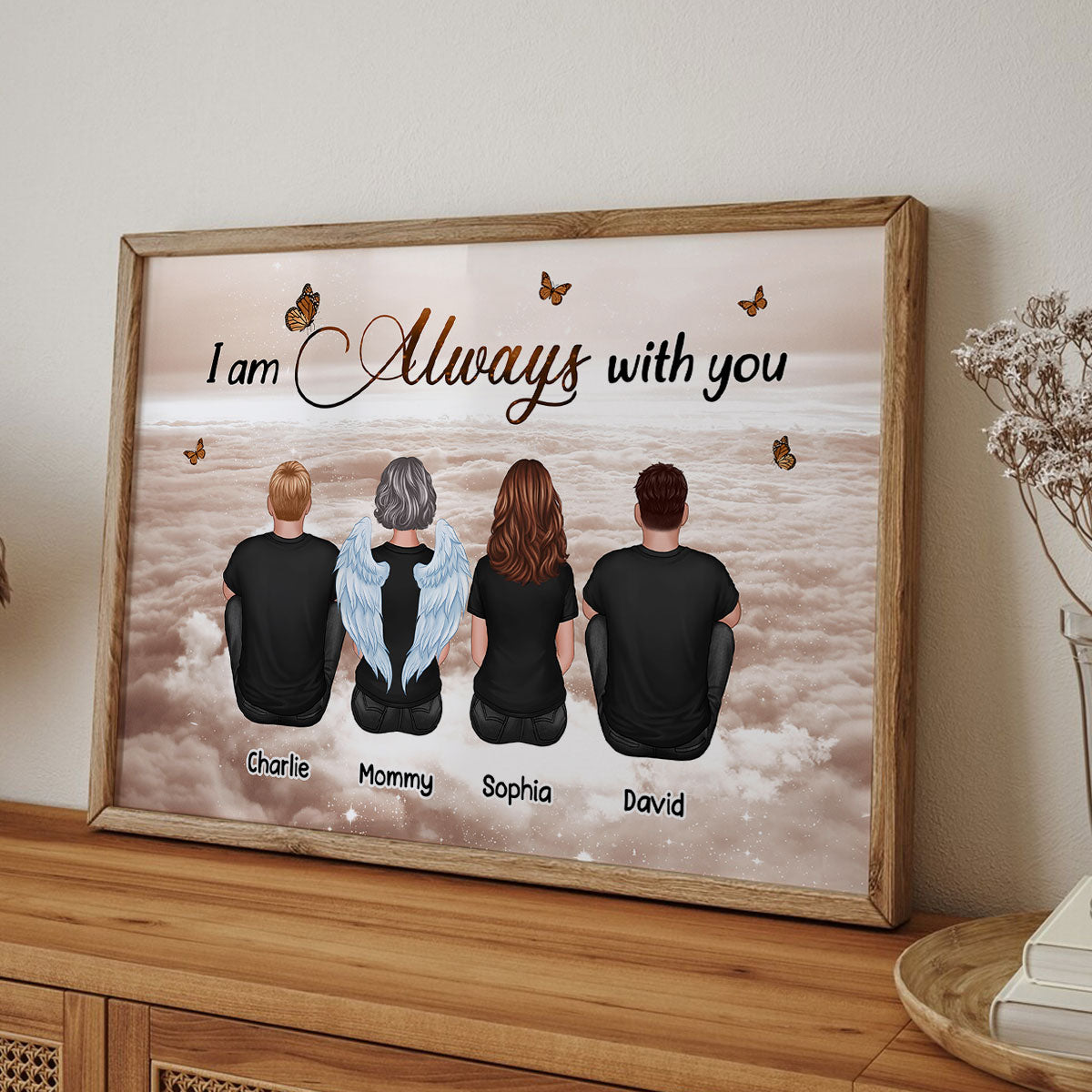 Always With You Sky Family Members, Memorial - Personalized Poster