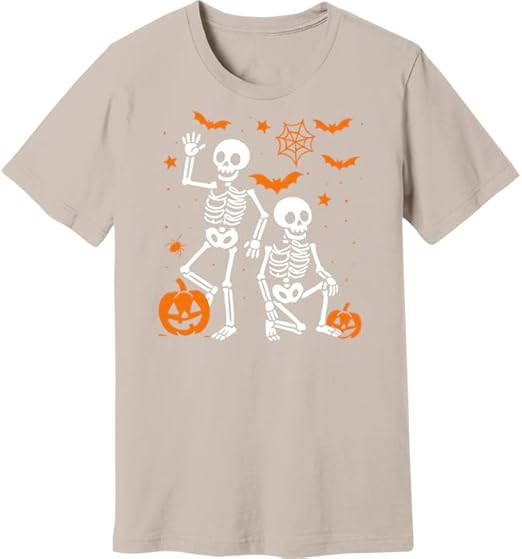 Slightly Subtle Anti T Halloween Skeleton T-Shirt, Funny FDTShirt, Spooky Season, Political Satire Halloween Short Sleeve T-Shirt Multi
