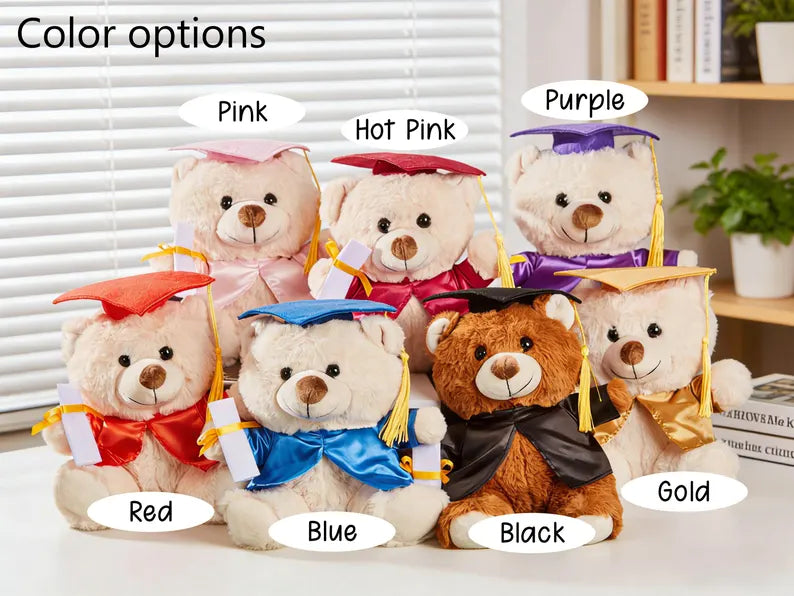 Personalized Graduation Teddy Bear – Custom Name Plush Toy