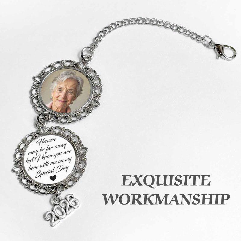 Custom Graduation Tassel With Photo Charm, Memorial Cap Ornament