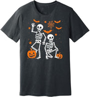 Slightly Subtle Anti T Halloween Skeleton T-Shirt, Funny FDTShirt, Spooky Season, Political Satire Halloween Short Sleeve T-Shirt Multi