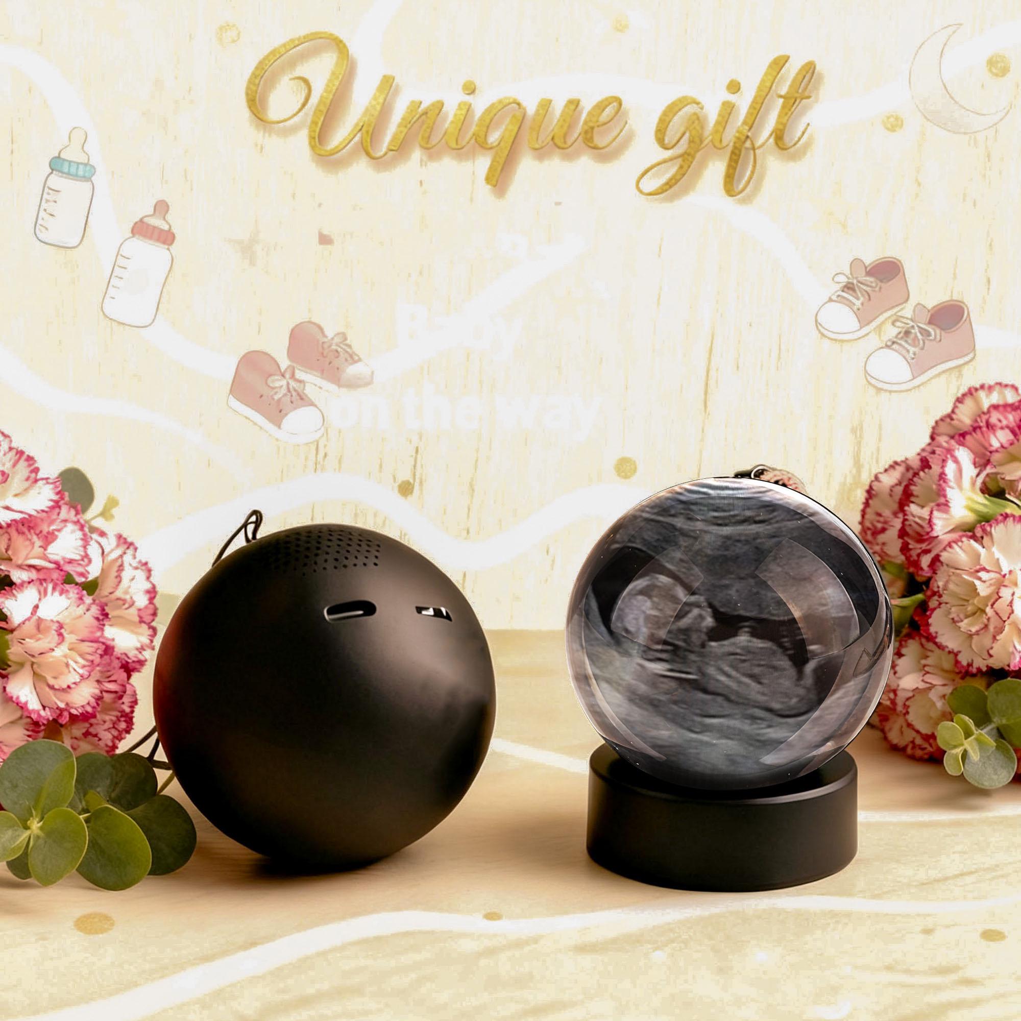 Glass Video Globe: Personalized Memory Crystal Ball Gift