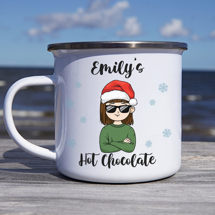 Kid's Christmas Hot Chocolate - Kid Personalized Hot Chocolate Mug, Cup - Christmas Gift For Birthday Party Favors, Birthday Gift