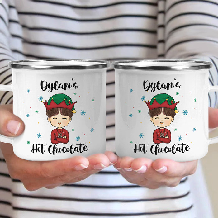Kid's Hot Chocolate - Kid Personalized Hot Chocolate Mug, Cup - Christmas Gift For Birthday Party Favors, Birthday Gift