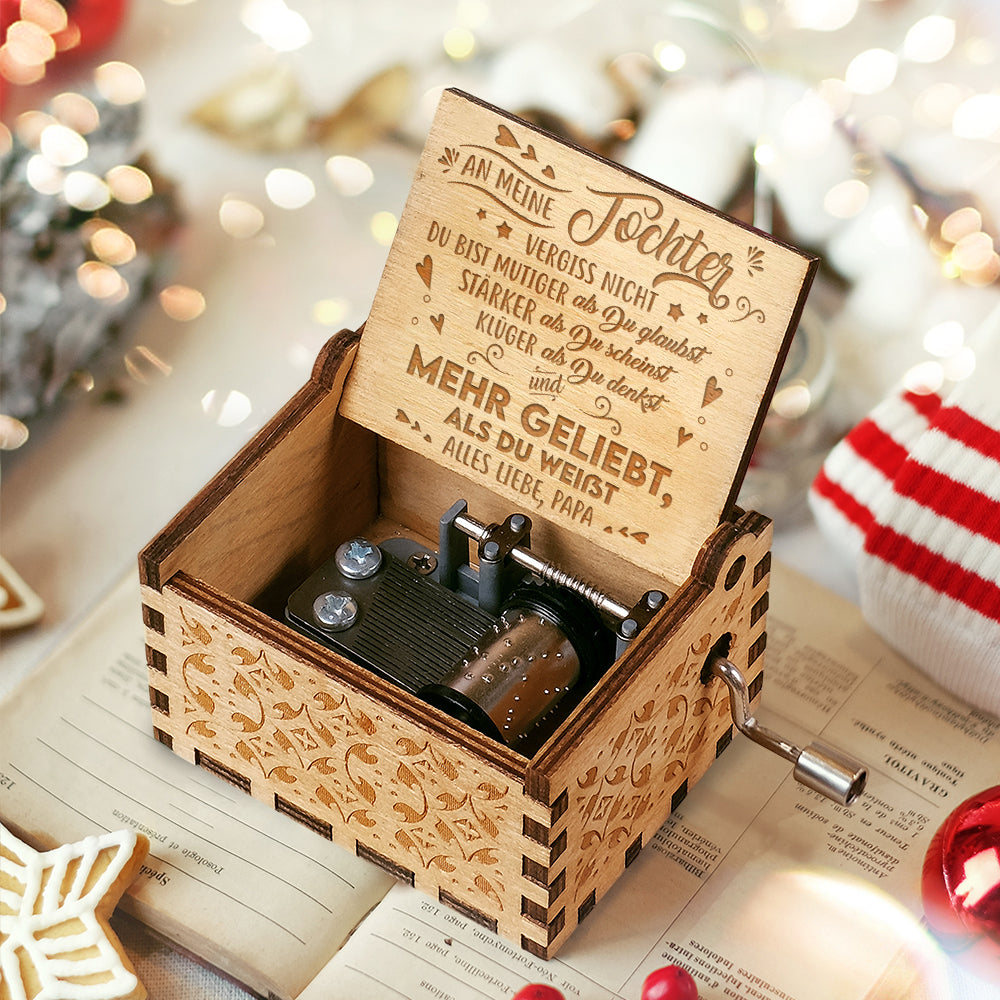 An Meine Tochter, Alles Liebe Papa - Musikbox - Geschenk für Tochter German