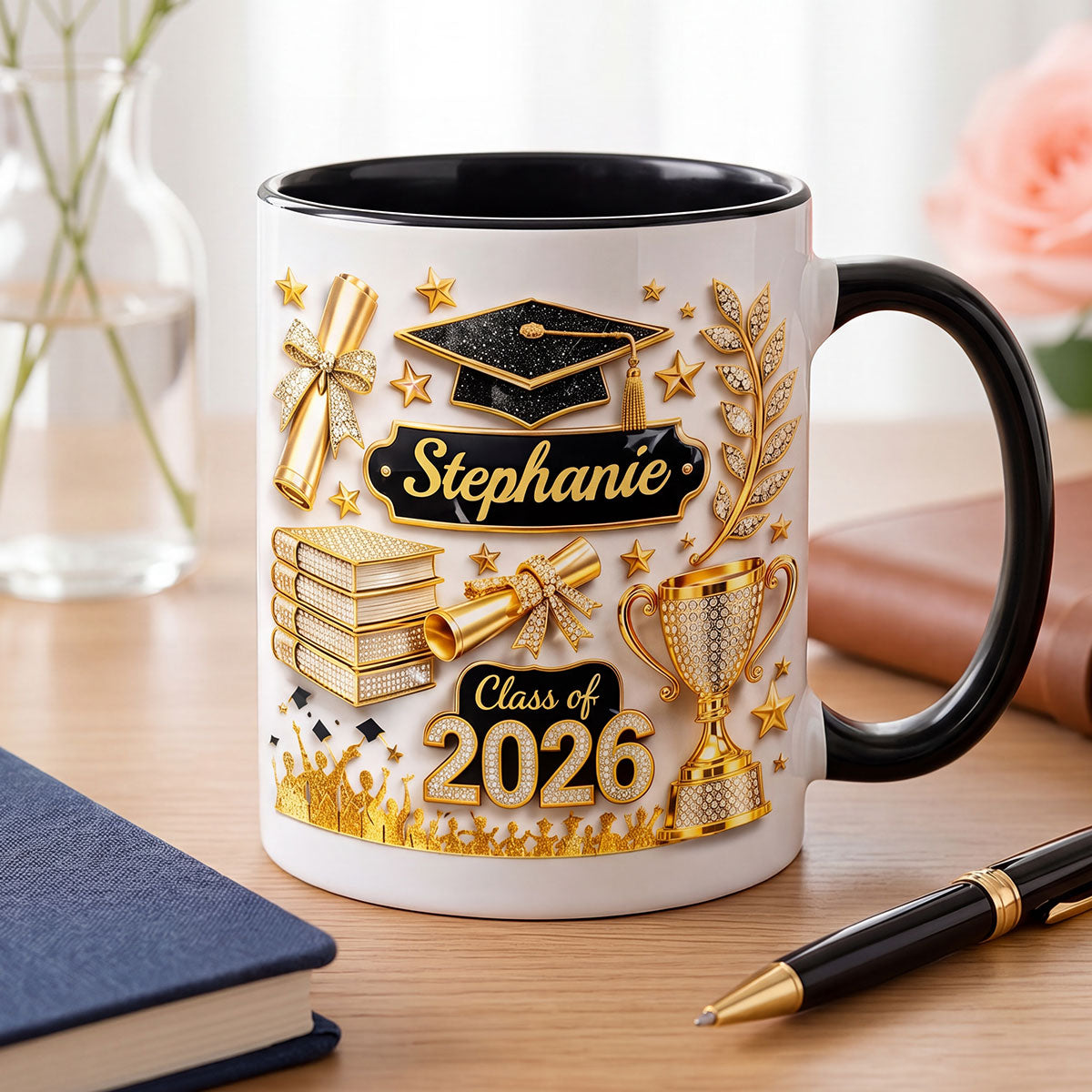 Class Of Graduation - Personalized Mug - Graduation Gift, Keepsake For Daughter, Granddaughter