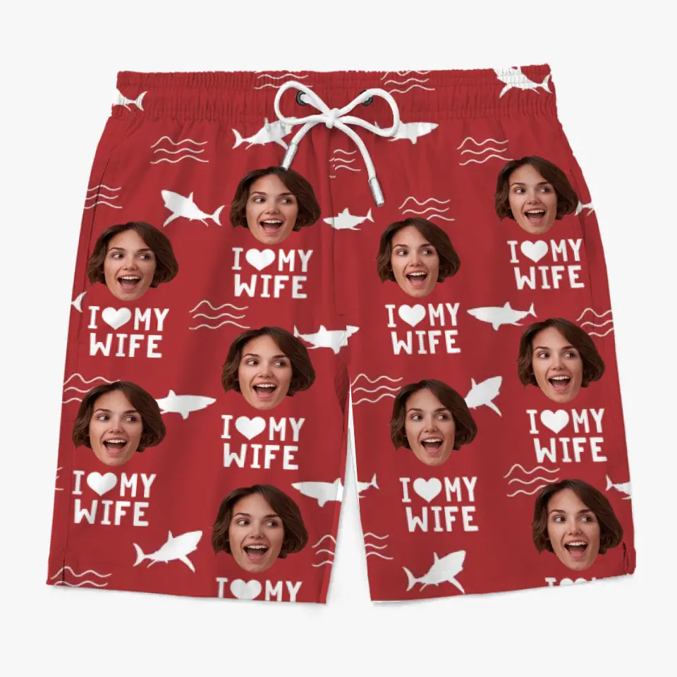 Custom Photo Seas The Day - Funny Personalized Custom Tropical Hawaiian Aloha Men Beach Shorts - Summer Vacation Gift, Birthday Party Gift For Husband