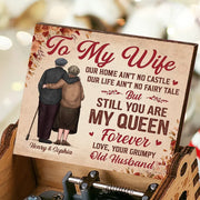 Your Smile Makes Me Smile - Couple Personalized Custom Music Box - Christmas Gift For Husband Wife, Anniversary