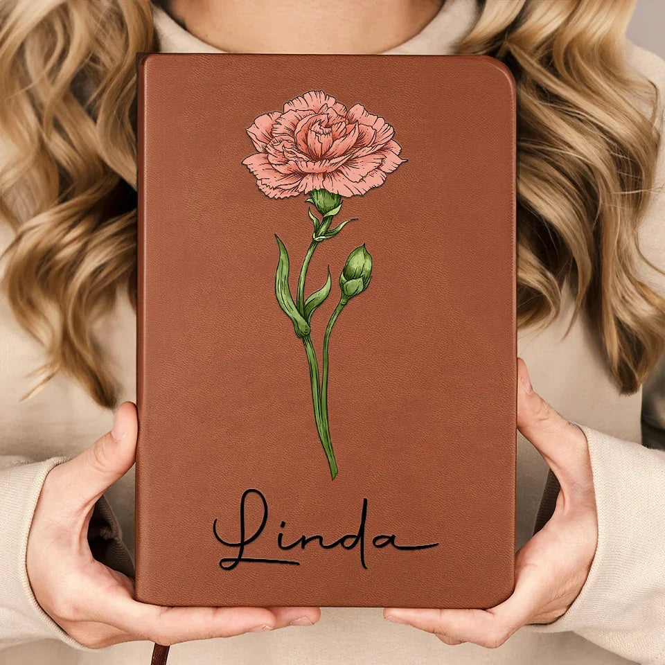 Best Friends Are The Petals Of Life’s Beauty - Bestie Personalized Custom Leather Journal - Gift For Best Friends, BFF, Sisters