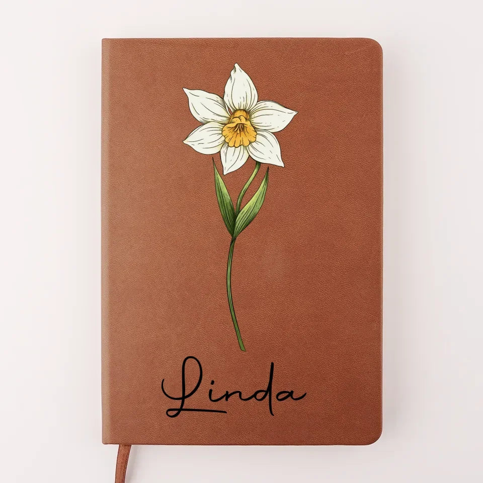 Best Friends Are The Petals Of Life’s Beauty - Bestie Personalized Custom Leather Journal - Gift For Best Friends, BFF, Sisters