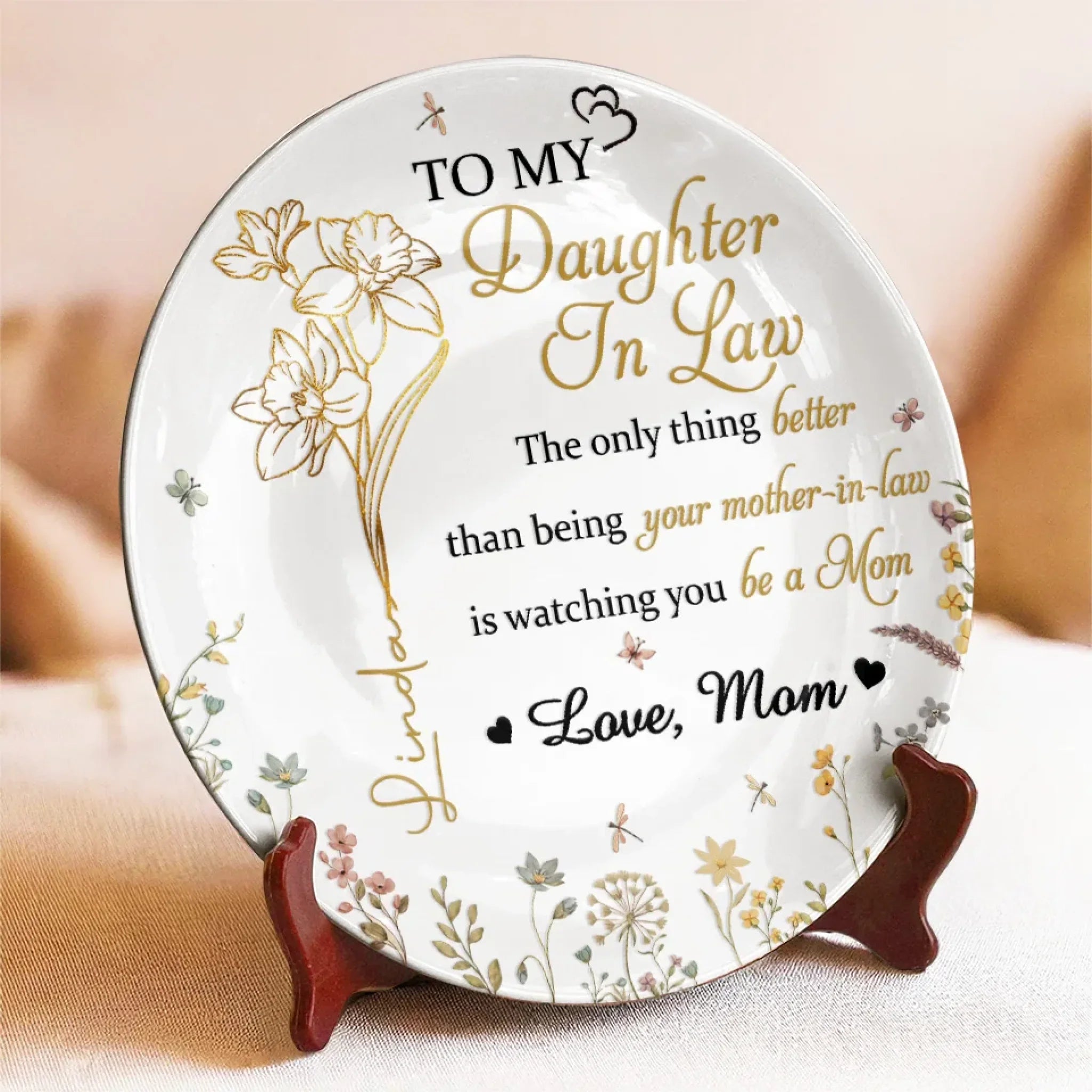 A Love Like No Other - Family Personalized Custom Ceramic Plate - Mother's Day, Gift For Mom, Daughter