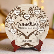 Family Is A Gift That Lasts Forever - Family Personalized Custom Ceramic Plate - Mother's Day, Gift For Mom, Grandma
