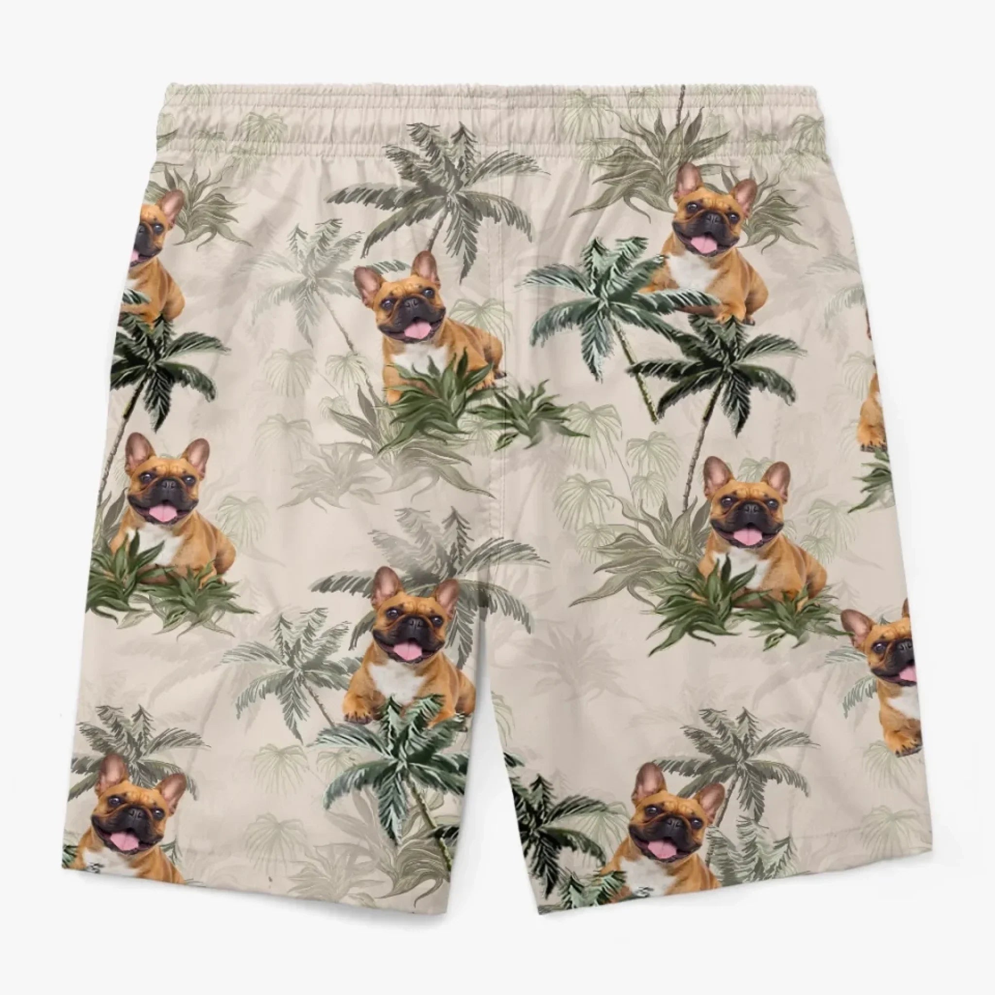 Custom Photo Island Boy With A Bark - Dog & Cat Personalized Custom Tropical Hawaiian Aloha Men Beach Shorts - Summer Vacation Gift For Pet Owners, Pet Lovers