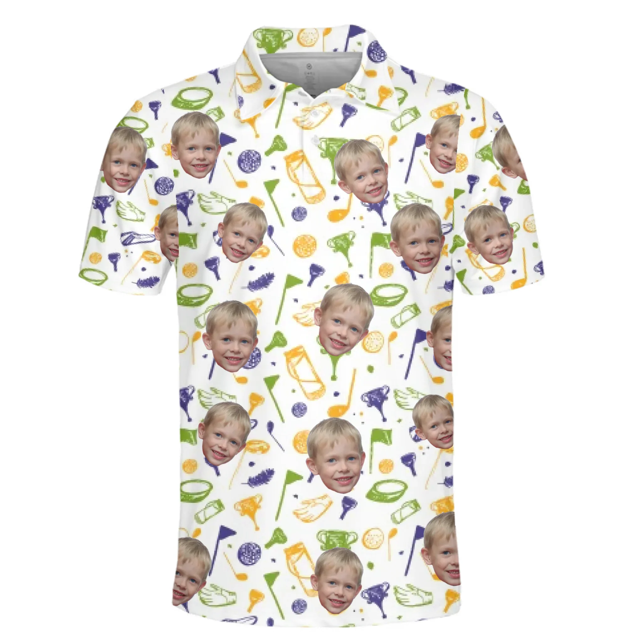 Custom Photo Par-fect Dad - Family Personalized Custom All Over Print Polo Shirt - Father's Day, Gift For Dad, Sport Lovers, Sport Players