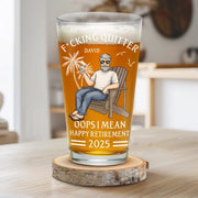 Peace Out, Productivity Killer - Coworker Personalized Custom Beer Glass - Appreciation, Retirement Gift For Coworkers, Work Friends, Colleagues