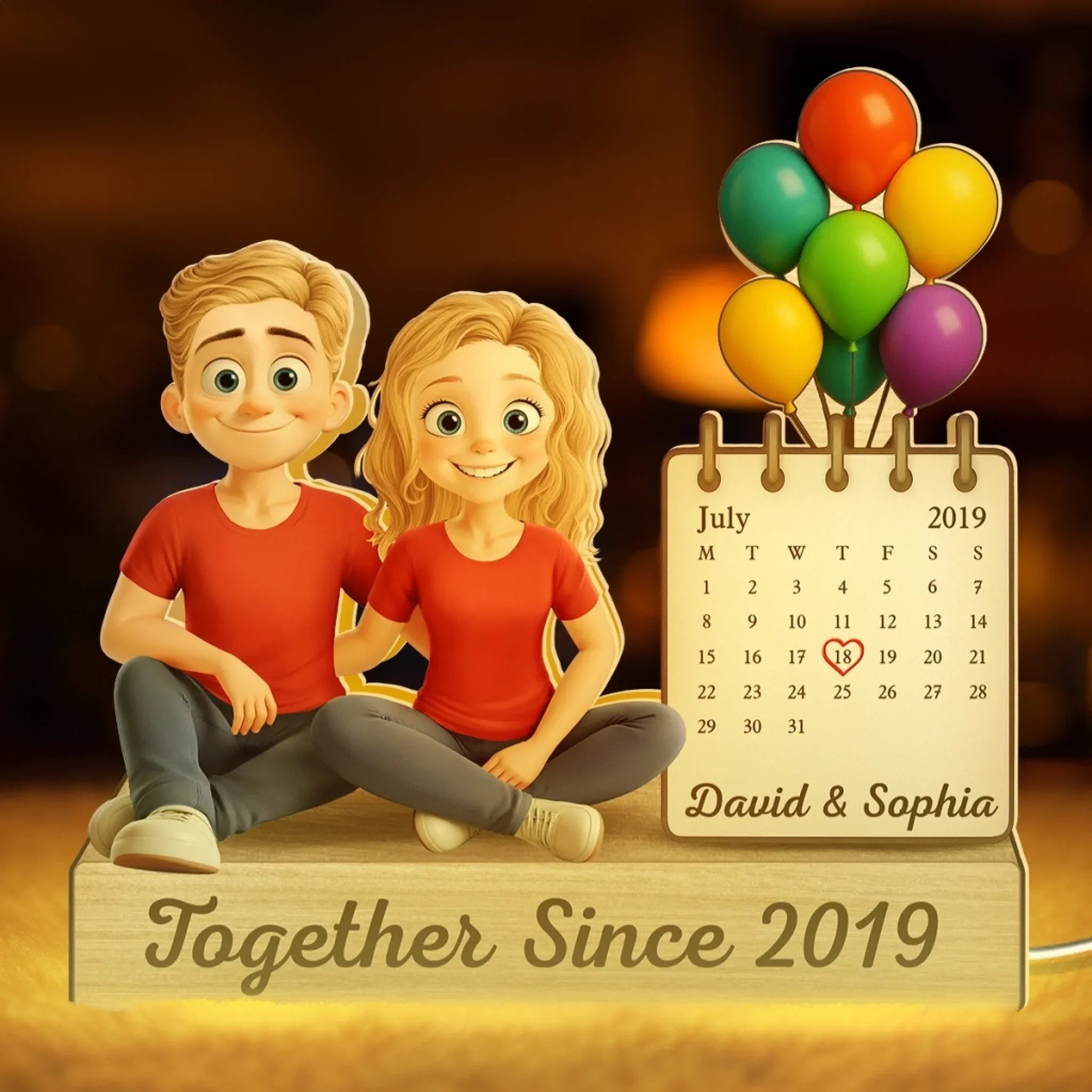 Custom Shaped Light Box - Personalized Anniversary Wedding Gifts For Husband And Wife, Him And Her - Still Laughing, Still Loving
