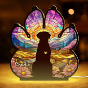 Custom Shaped Light Box - Personalized Pet Memorial Gifts For Dogs - My Sunshine On Rainy Days