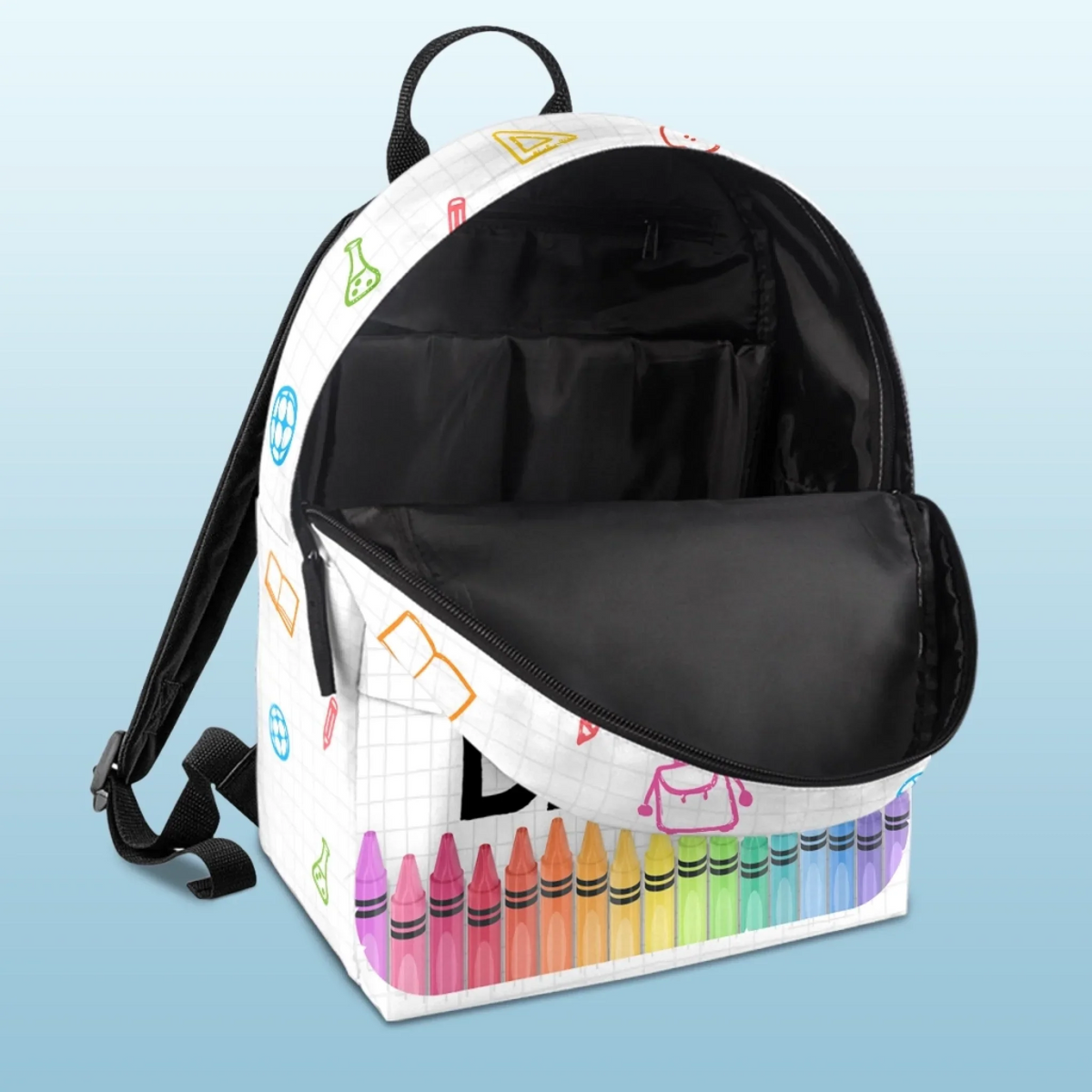 Custom Kids Backpack - Personalized Back To School Gifts For Kids - School Is My Playground
