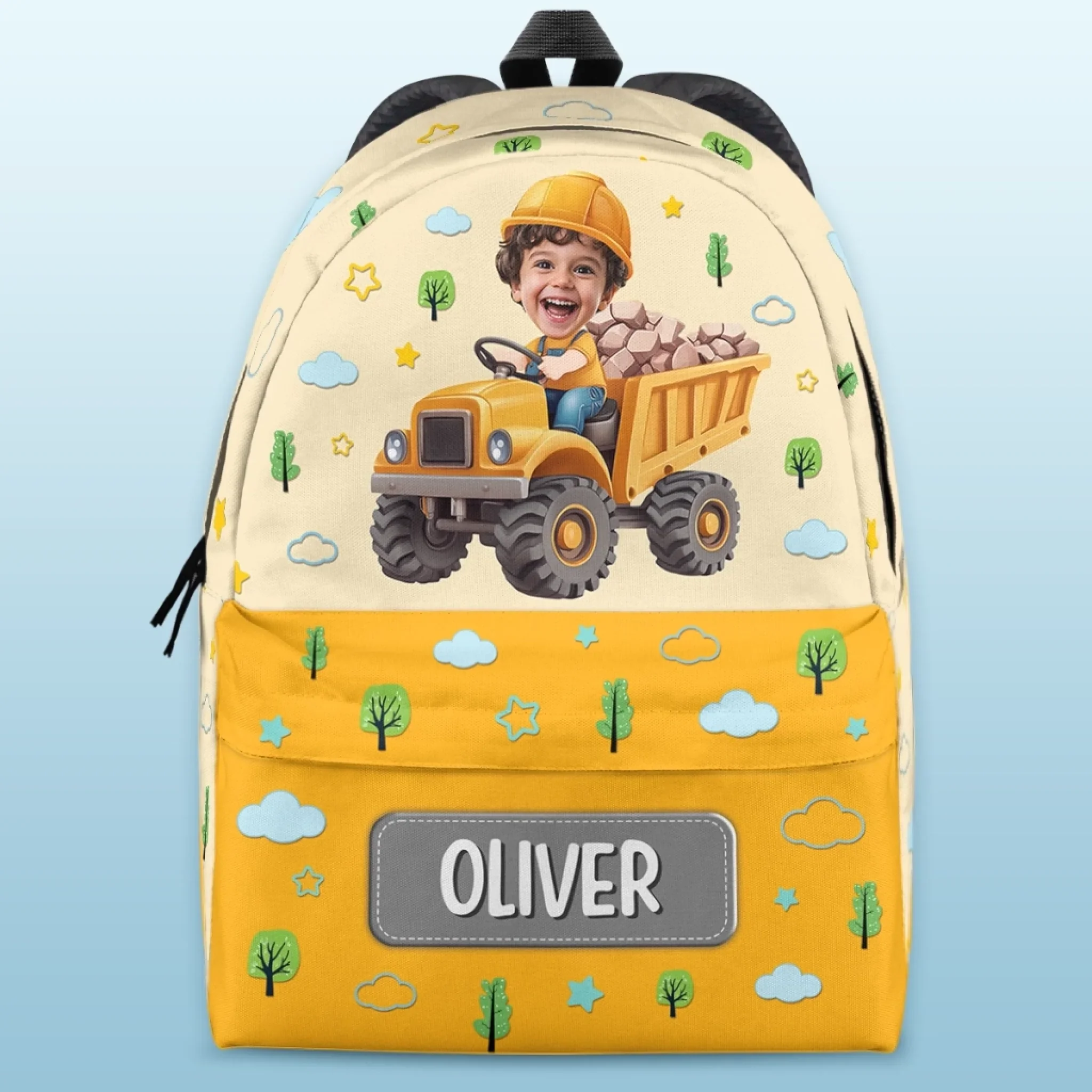 Custom Photo Kids Backpack - Personalized Back To School Gifts For Kids - Hero In Training Mode