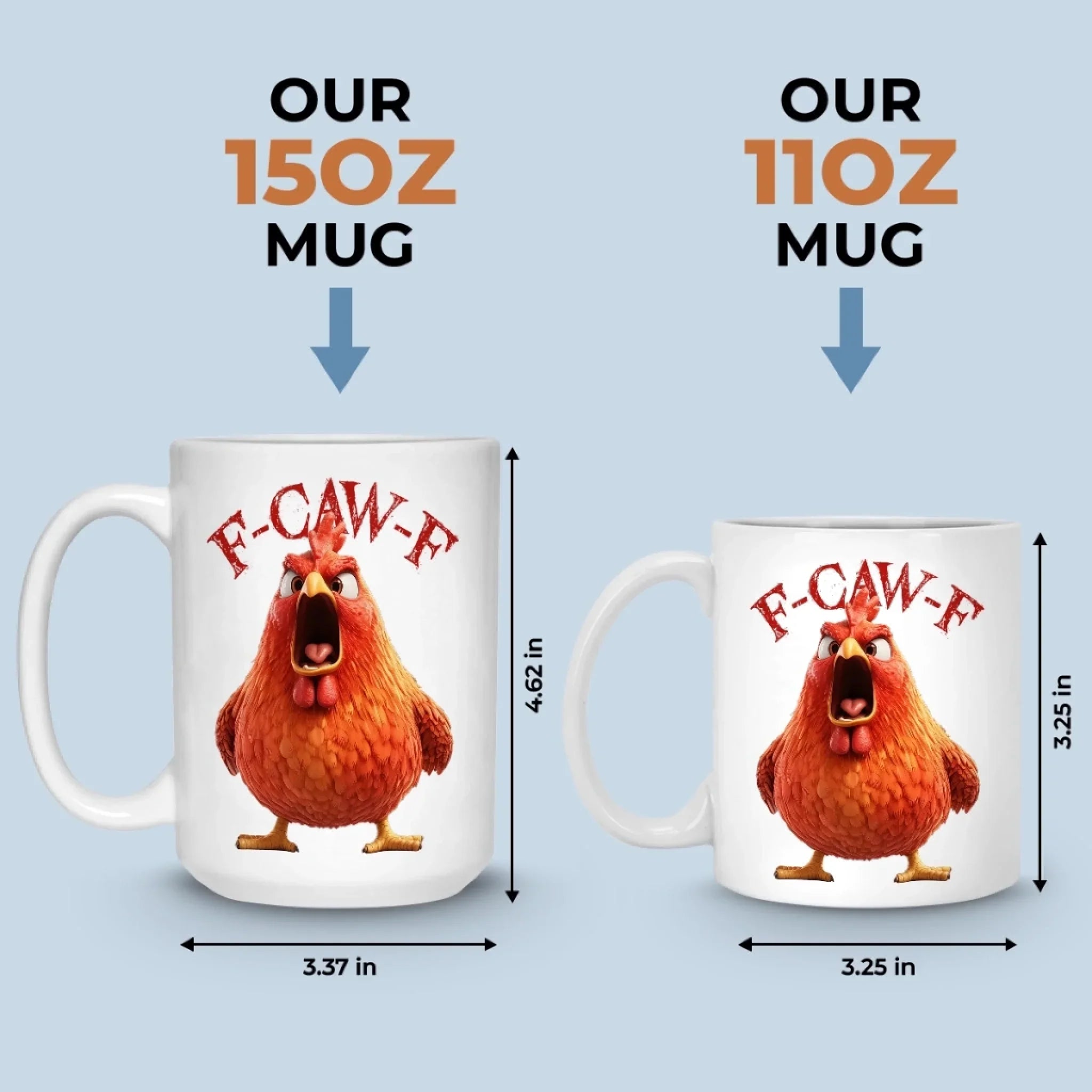 Custom Mug - Personalized Funny Gifts For Best Friends, Family, Coworker, Work Bestie - My Resting Squawk Face