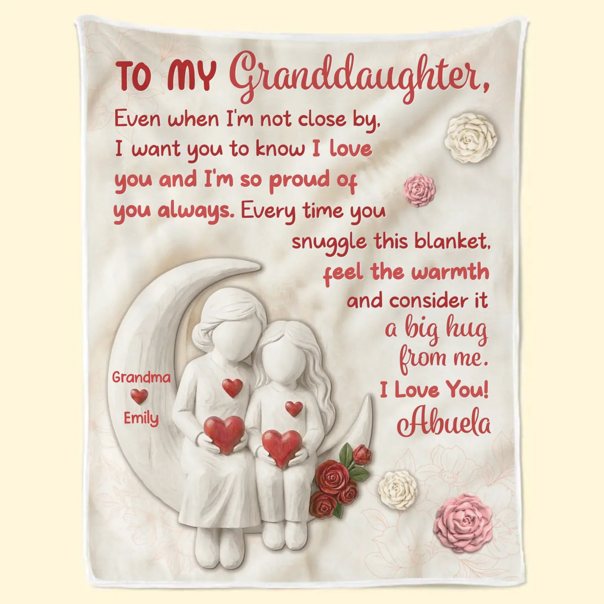 Custom Blanket - Personalized Birthday Gifts For Grandma - Another Year Of Being Loved