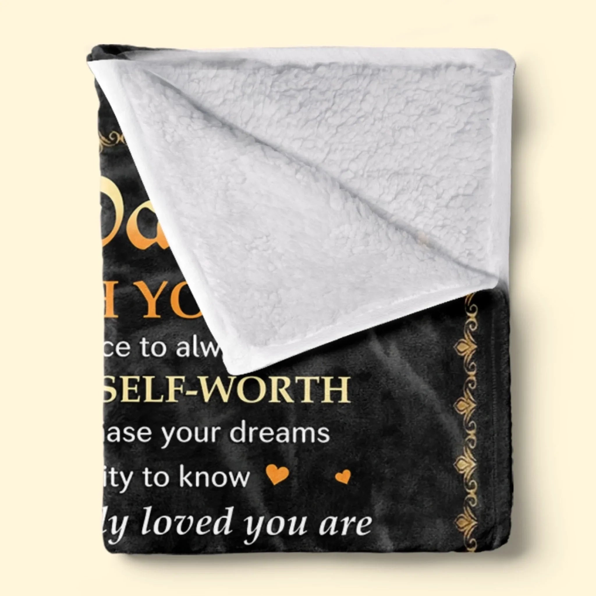 Custom Blanket - Personalized Birthday Gifts For Dad, Son, Daughter, Grandson, Granddaughter - You Mean The World