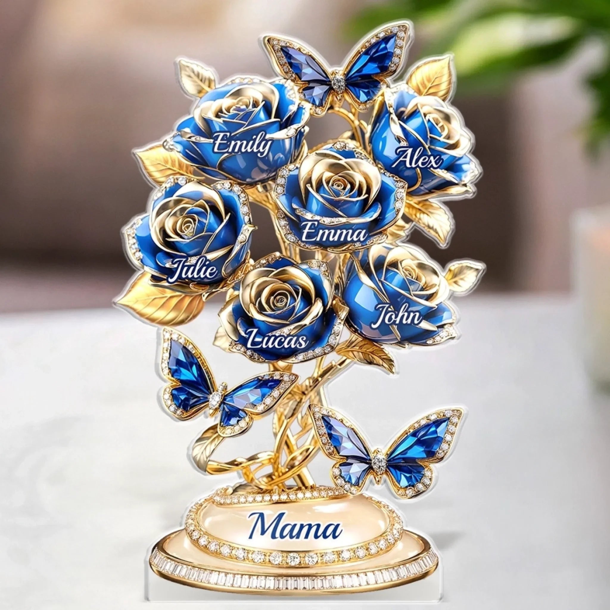 Custom Acrylic Plaque - Personalized Mother's Day Gifts For Mom, Grandma - Love Rooted In Motherhood