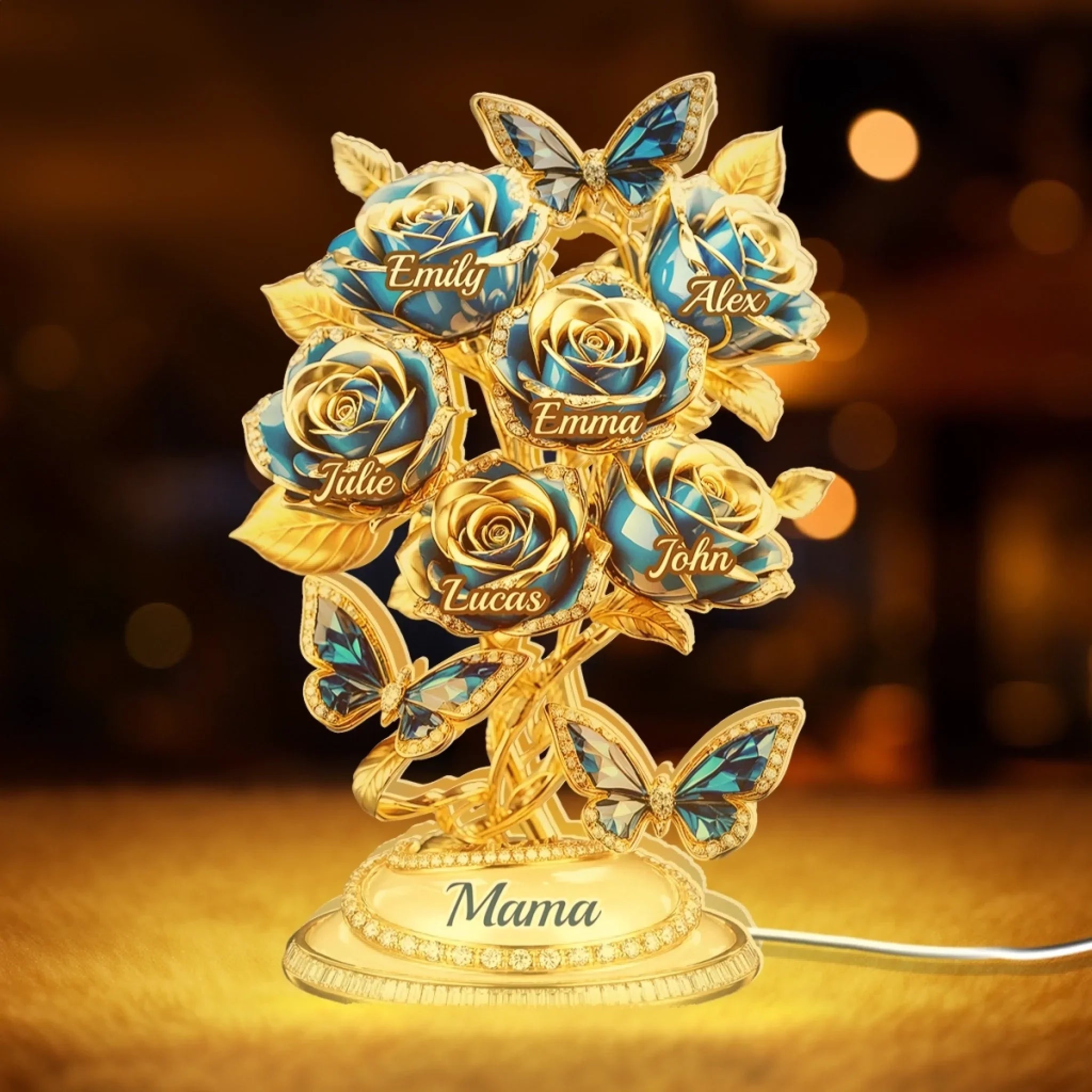 Custom Shaped Light Box - Personalized Mother's Day Gifts For Mom, Grandma - Grandma And Mom Forever