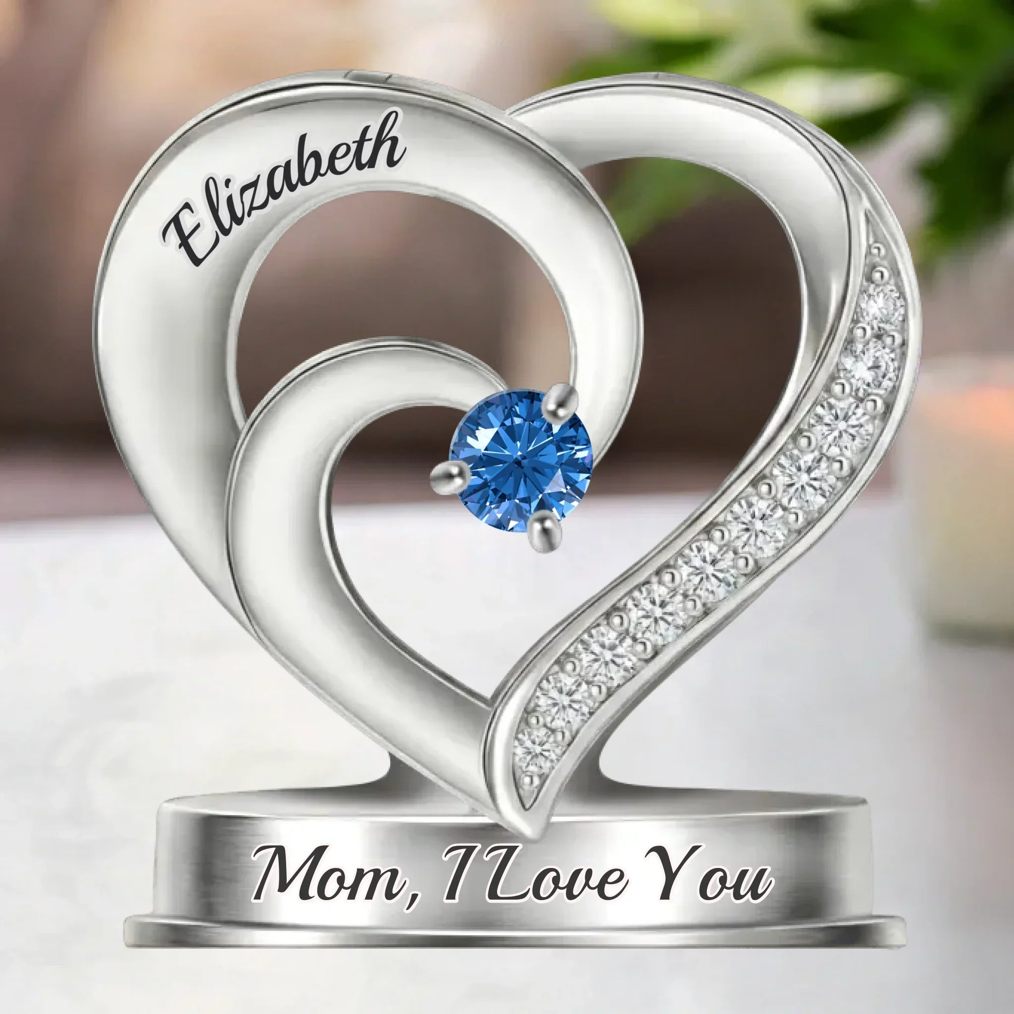 Custom Acrylic Plaque - Personalized Mother's Day Birthday Gifts For Mom, Grandma - A Heart Full Of Sparkle