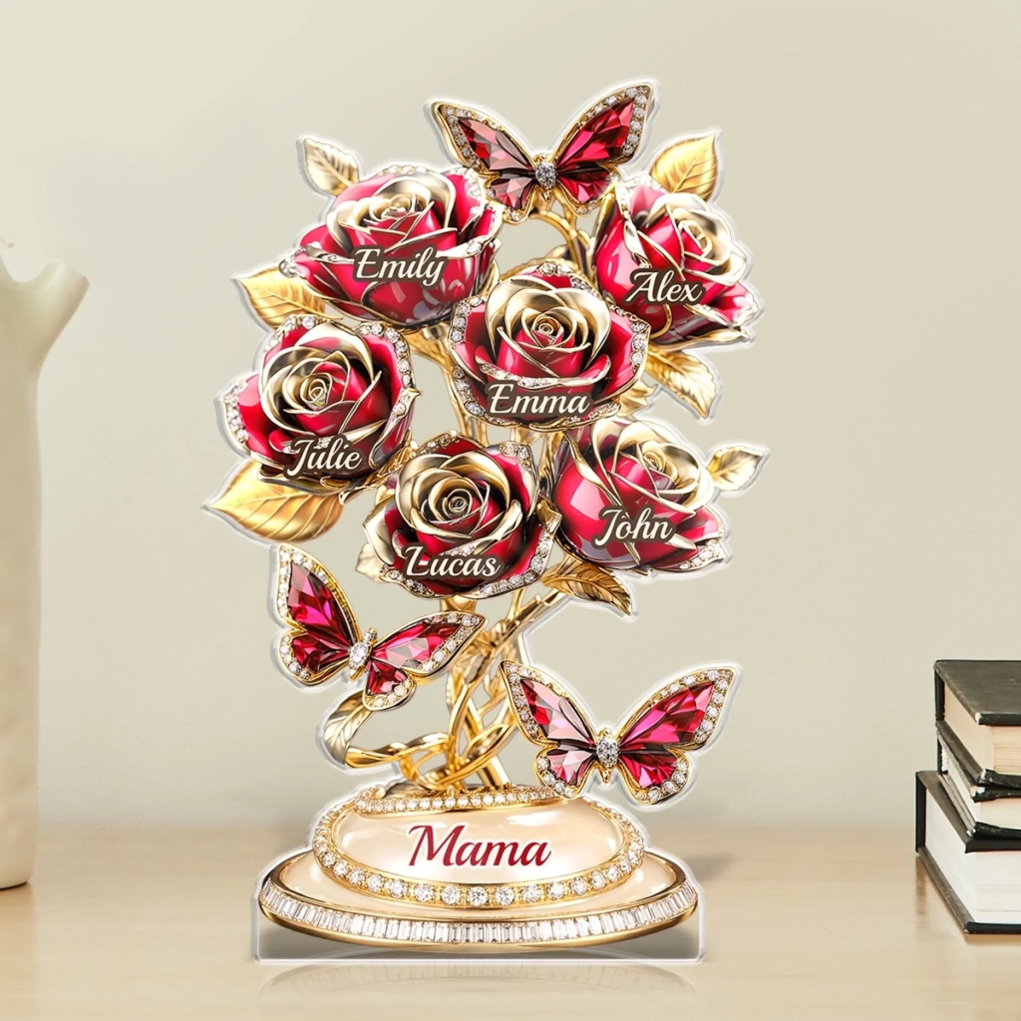 Custom Acrylic Plaque - Personalized Mother's Day Gifts For Mom, Grandma - Love Rooted In Motherhood