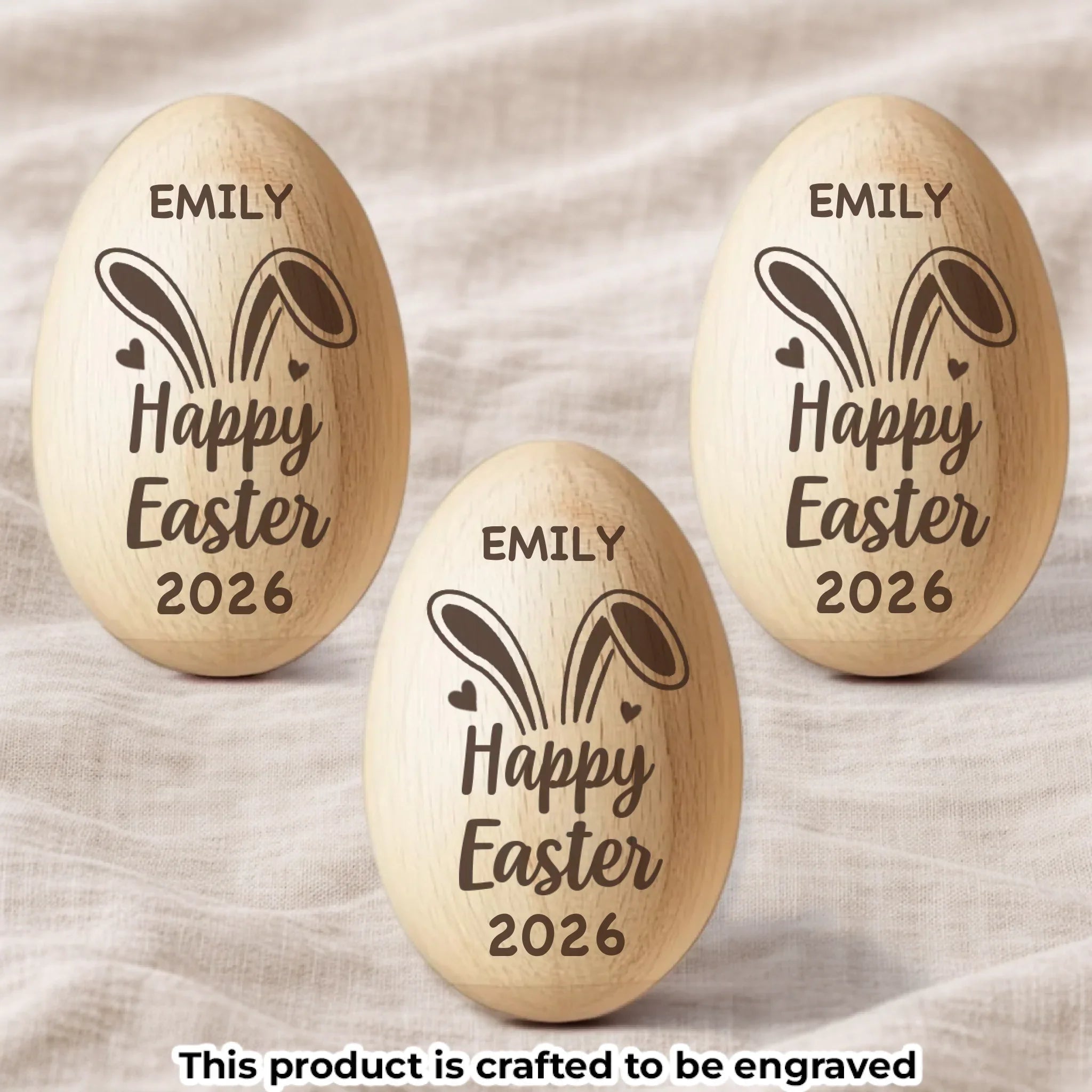 Custom Wooden Egg Shaker - Personalized Easter, Baby Shower, Gender Reveal Gifts For New Moms, New Dads, New Parents - Welcome To The World