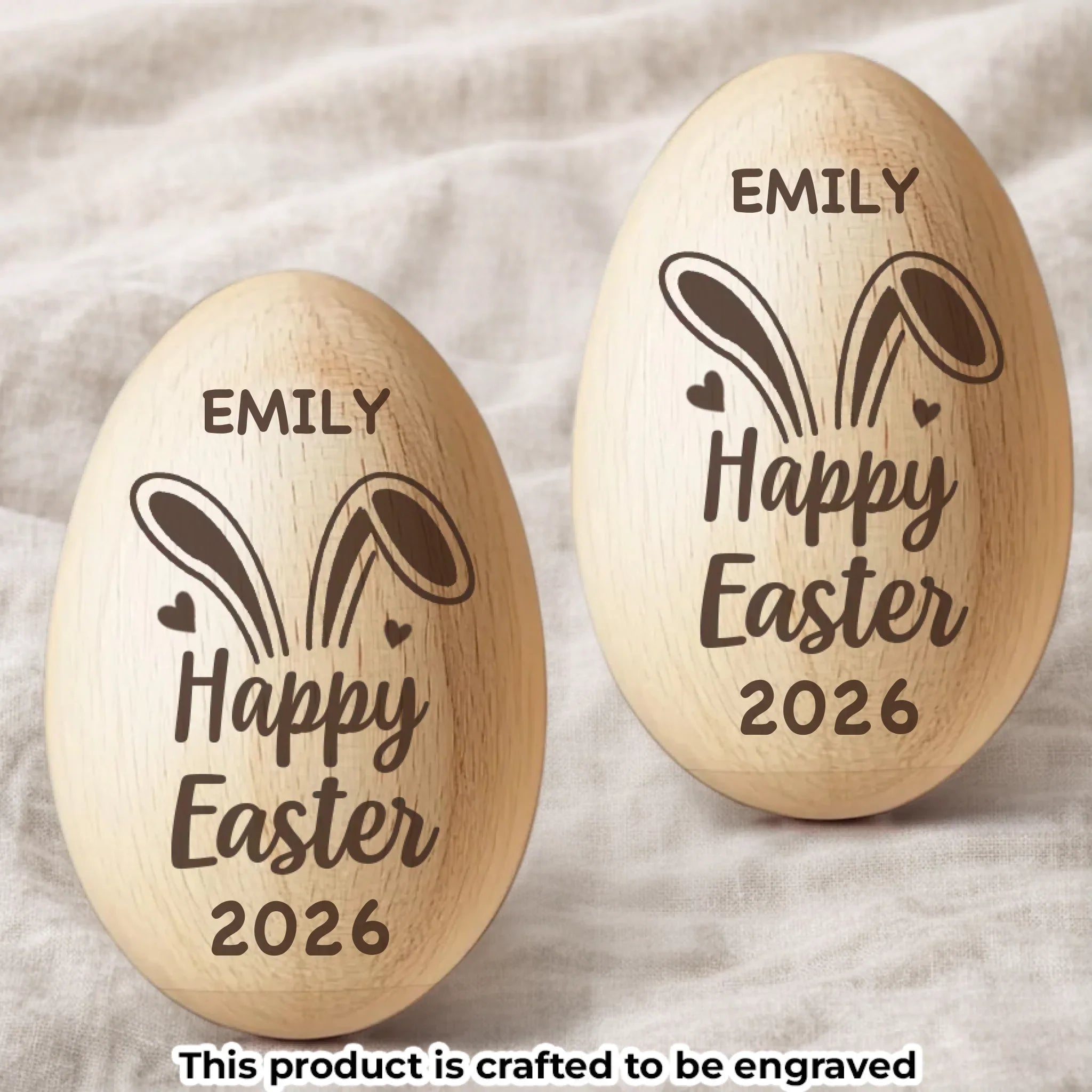 Custom Wooden Egg Shaker - Personalized Easter, Baby Shower, Gender Reveal Gifts For New Moms, New Dads, New Parents - Welcome To The World