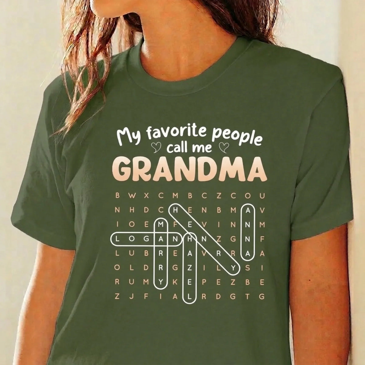 Custom Unisex T-shirt, Premium T-shirt, Hoodie - Personalized Mother's Day Birthday Gifts For Mom, Grandma - Love Begins With Grandma