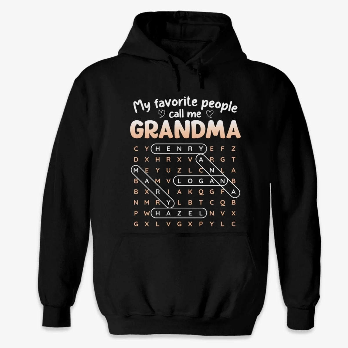 Custom Unisex T-shirt, Premium T-shirt, Hoodie - Personalized Mother's Day Birthday Gifts For Mom, Grandma - Love Begins With Grandma