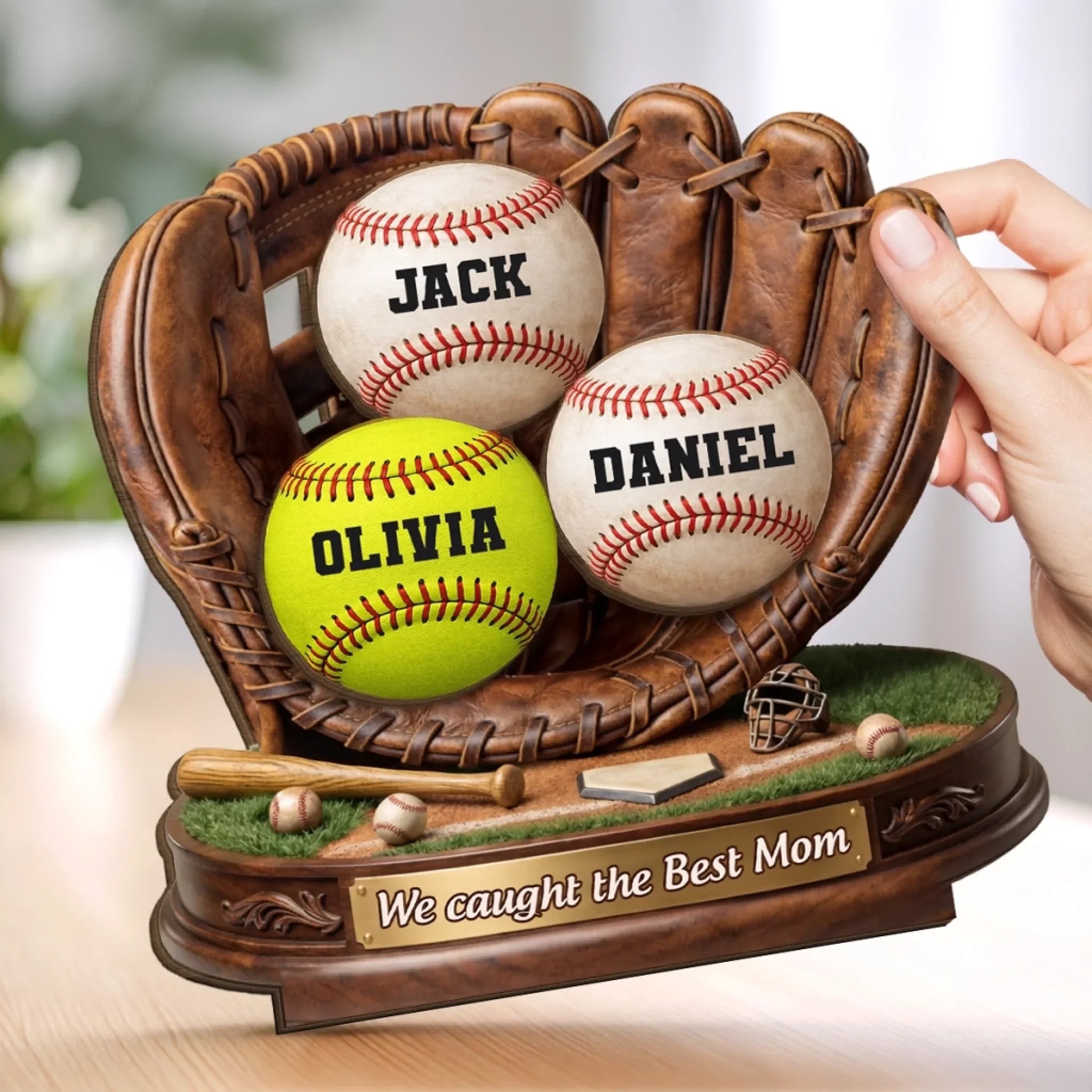 Custom 2-Layered Wooden Plaque - Personalized Mother's Day,  Father's Day Gifts For Mom, Grandma, Dad, Grandpa- Our Roots Begin With You