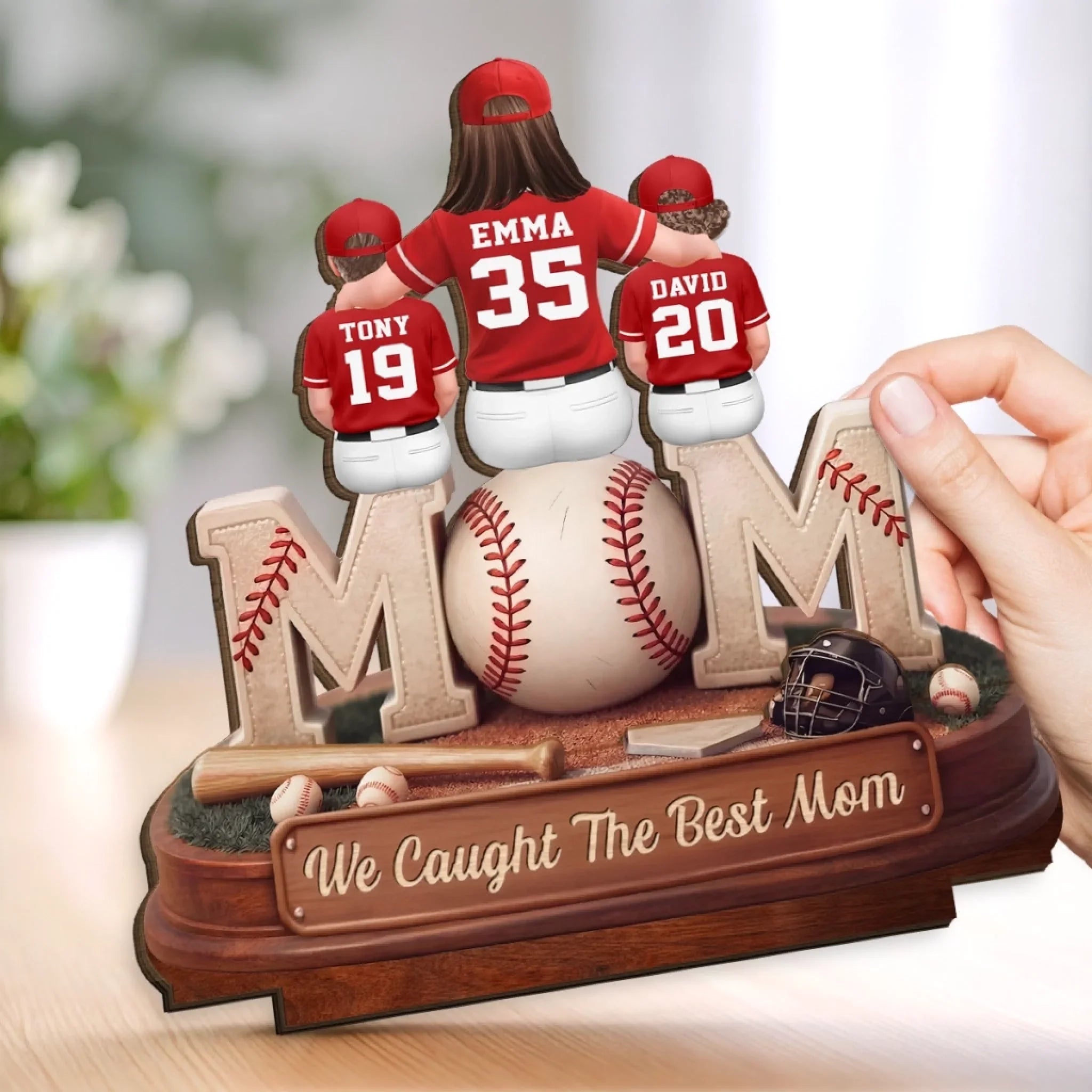 Custom 2-Layered Wooden Plaque - Personalized Mother's Day Birthday Gifts For Mom, Grandma - Raised By A Legend