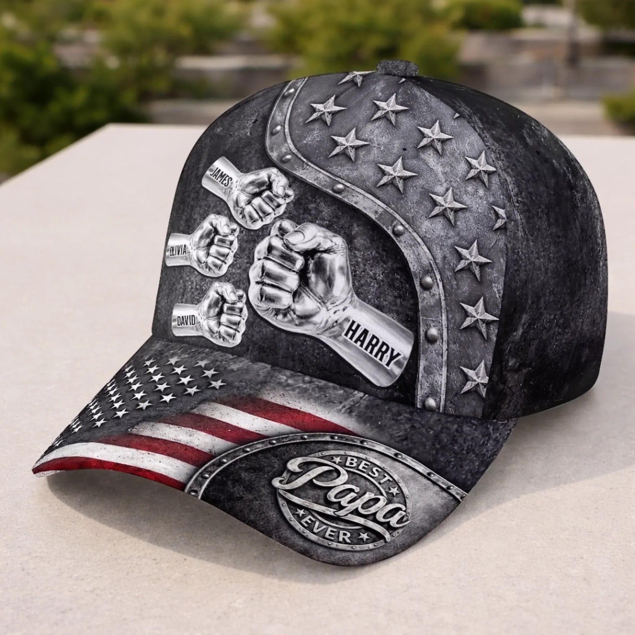 Custom Hat, All Over Print Classic Cap - Personalized Father's Day Birthday Gifts For Dad, Grandpa - Dad, My Everyday Hero