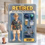 Custom Photo Action Figure Toy Box Acrylic Plaque - Personalized Retirement Gifts For Women, Men - Best Retirement Edition Ever